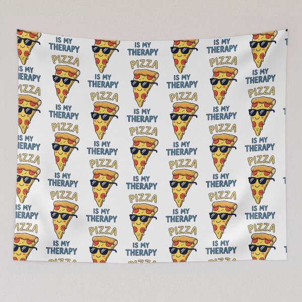 Item preview, pizza is my therapy, pizza lover, funnyfits70, Humor, Funny, retro, vintages, funny quotes, animal humor, designed and sold by FunnyFits70.