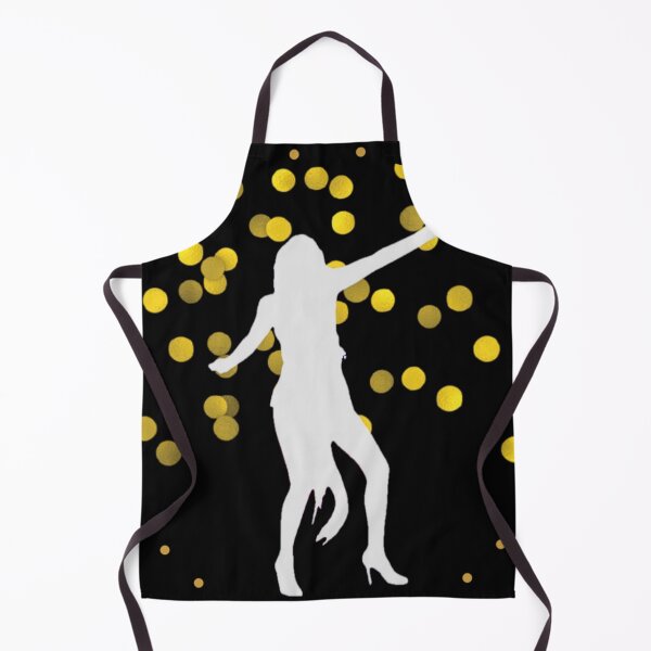 Item preview, Disco Dancing Queen Silhouette Digital Collage Black Gold designed and sold by Licorice Moon.