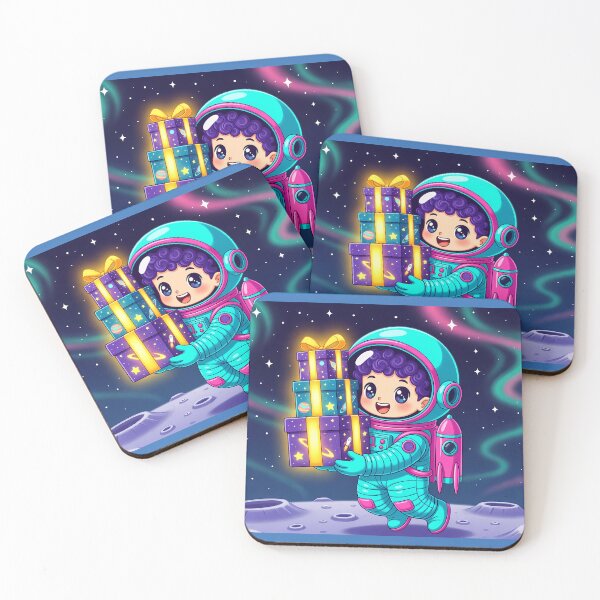 Item preview, Gift Holding Astronaut Kawaii Moon Print designed and sold by NovaDigitalArt45.