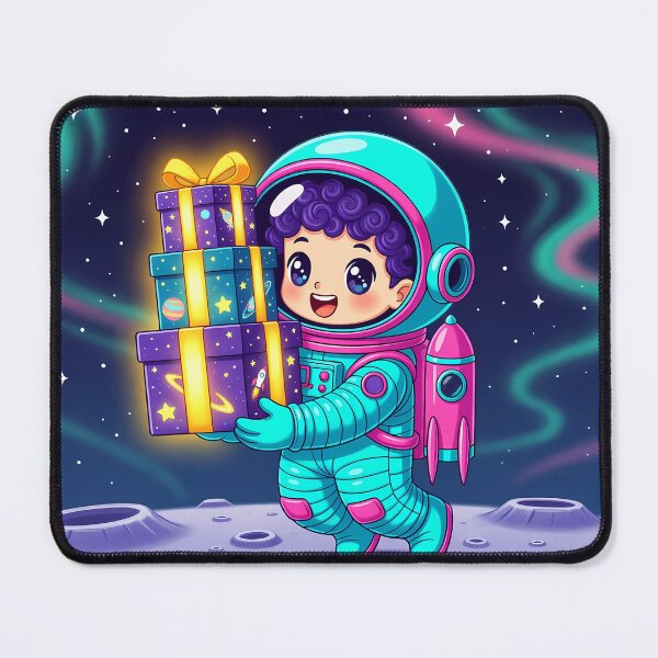 Item preview, Gift Holding Astronaut Kawaii Moon Print designed and sold by NovaDigitalArt45.