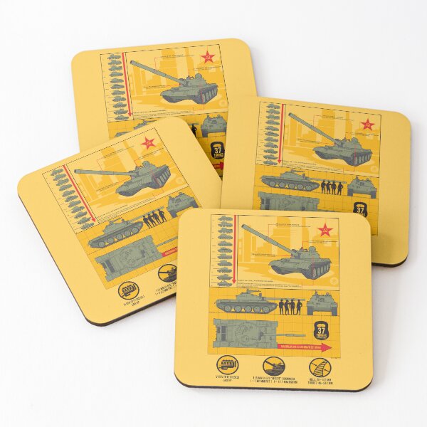 Item preview, Detailed infographic with a study of the Soviet T-62 tank. The yellow option designed and sold by FAawRay.