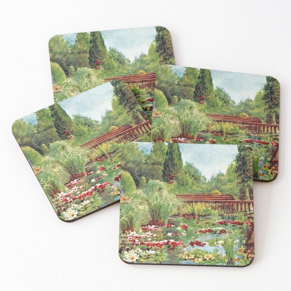 Item preview, Italian Garden with Water Lilies designed and sold by tomorrowsart.