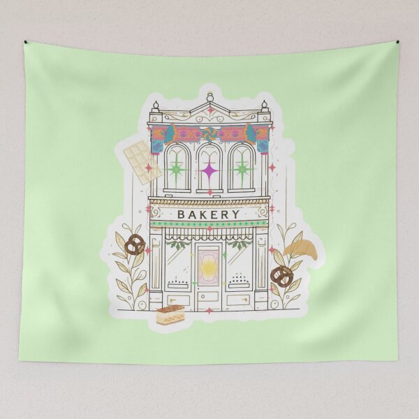 Item preview, Magical Bakery Illustration – Dreamy Cake Shop with Floating Desserts designed and sold by Sugar Wisdom .
