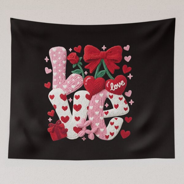 Item preview, Faux Yarn Crochet Love, Vday Cherry, Fuzzy Cherry, Latch Hook Yarn Coquette Cherry, Pink Valentine, Trendy Valentine designed and sold by DesignDenDo ⭐⭐⭐⭐⭐.