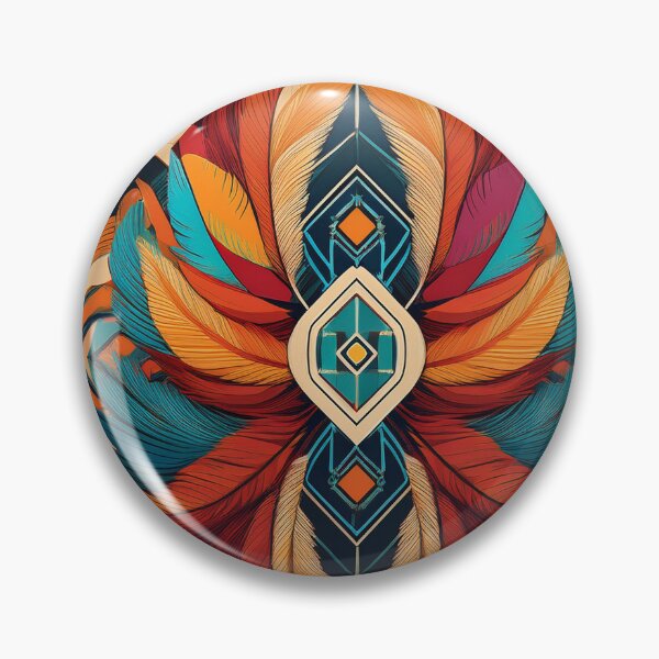 Item preview, Modern abstract geometric wall art -"Pluma Solar" designed and sold by MoonLab Design.
