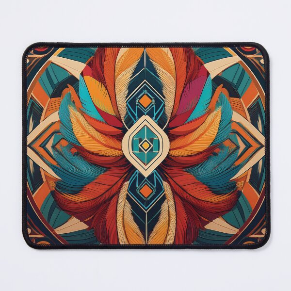 Item preview, Modern abstract geometric wall art -"Pluma Solar" designed and sold by MoonLab Design.
