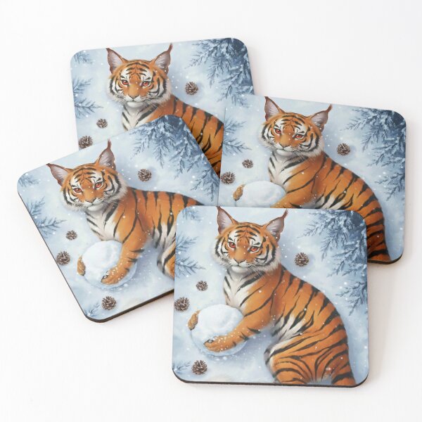 Item preview, Fantasy Snow Tiger designed and sold by MysticalPrintz.