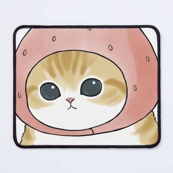 Item preview, Chubby Strawberry Mofusand Kitty designed and sold by heypattistudio.
