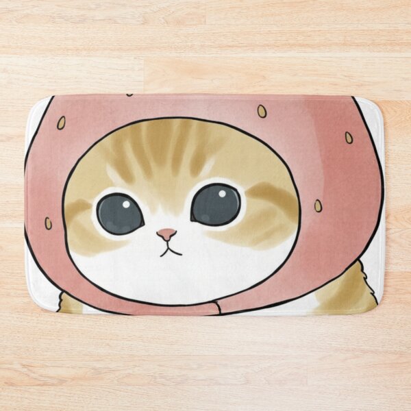 Item preview, Chubby Strawberry Mofusand Kitty designed and sold by heypattistudio.