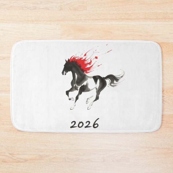 Item preview, 2026 Year of the Fire Horse - Dynamic Ink Wash Art V.5 designed and sold by xMErCUrY03x.