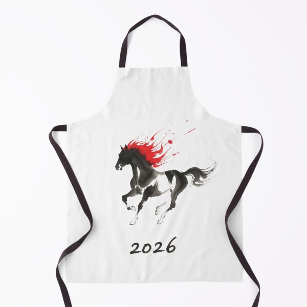 Item preview, 2026 Year of the Fire Horse - Dynamic Ink Wash Art V.5 designed and sold by xMErCUrY03x.