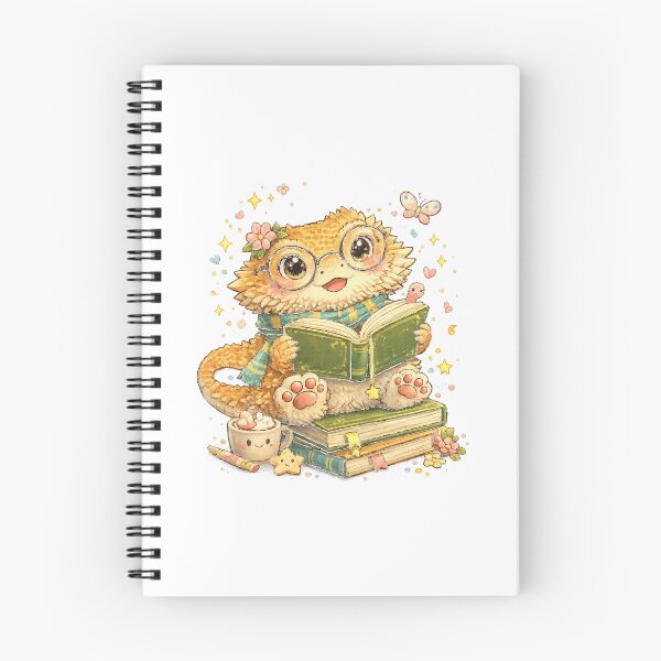 Item preview, Bookish Kindle – Cute Kawaii Cat for Cozy Reading Lovers designed and sold by Paws-nd-Prints.