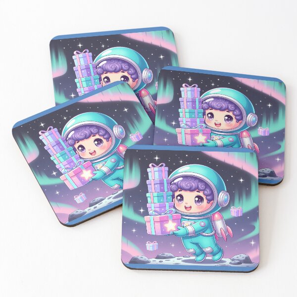 Item preview, Copy of Gift Holding Astronaut Kawaii Moon Print designed and sold by NovaDigitalArt45.