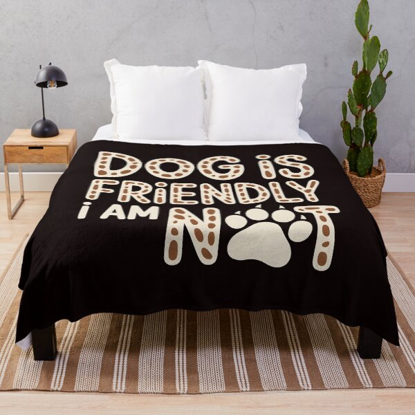 Item preview, Dog Is Friendly I Am Not – Funny Dog Mom Sarcasm Design designed and sold by Redgiant87x.