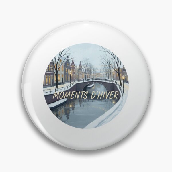 Item preview, Rotterdam Moments d’Hiver – Cozy Modern Winter City Sticker designed and sold by Imaginarium of Chaos falcon88 .