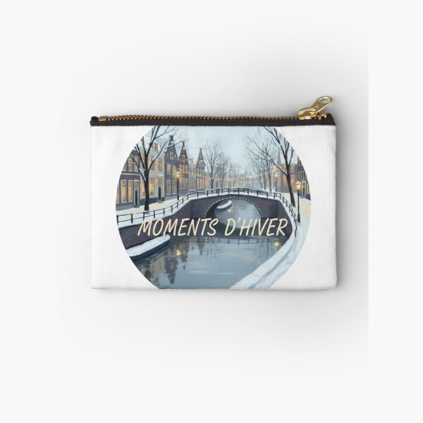 Item preview, Rotterdam Moments d’Hiver – Cozy Modern Winter City Sticker designed and sold by Imaginarium of Chaos falcon88 .