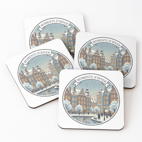 Item preview, Utrecht Moments d’Hiver – Cozy Winter Canal City Sticker designed and sold by Imaginarium of Chaos falcon88 .