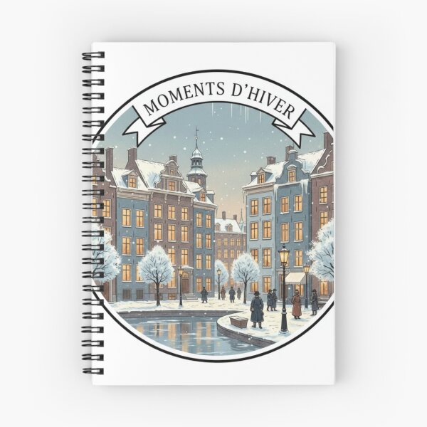 Item preview, Utrecht Moments d’Hiver – Cozy Winter Canal City Sticker designed and sold by Imaginarium of Chaos falcon88 .