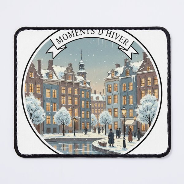 Item preview, Utrecht Moments d’Hiver – Cozy Winter Canal City Sticker designed and sold by Imaginarium of Chaos falcon88 .