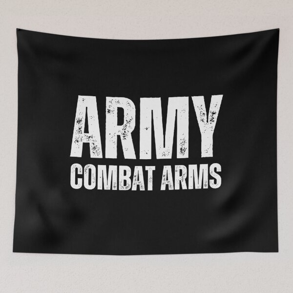 Item preview, Army Combat Arms – Rugged Military Pride Design white worn look font designed and sold by GFamilyC.