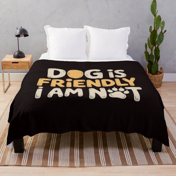Item preview, Dog Is Friendly I Am Not – Bold Sarcastic Dog Lady Design designed and sold by Redgiant87x.