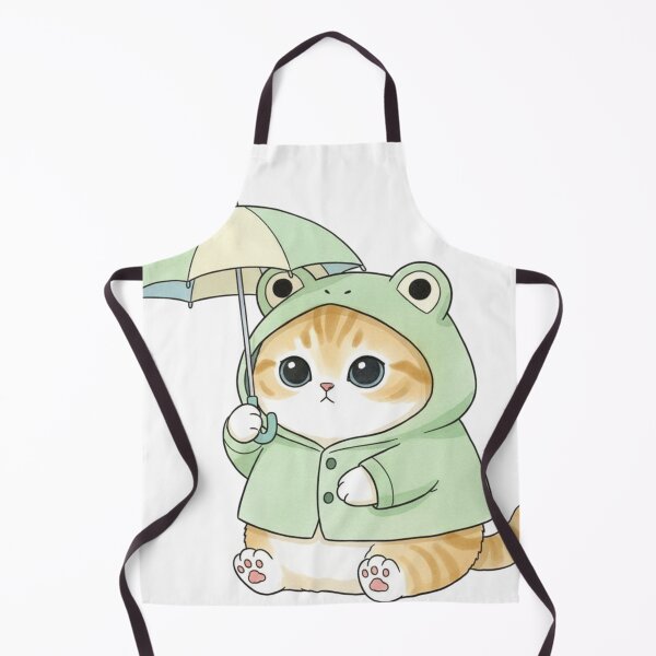 Item preview, Chubby Frog Raincoat Mofusand Kitty designed and sold by heypattistudio.
