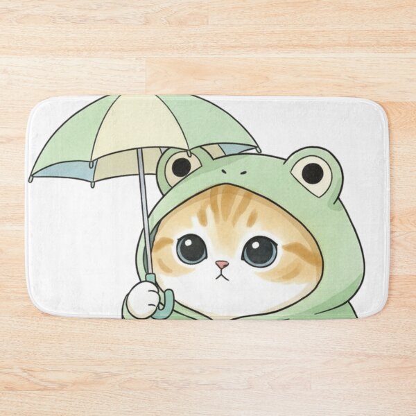 Item preview, Chubby Frog Raincoat Mofusand Kitty designed and sold by heypattistudio.