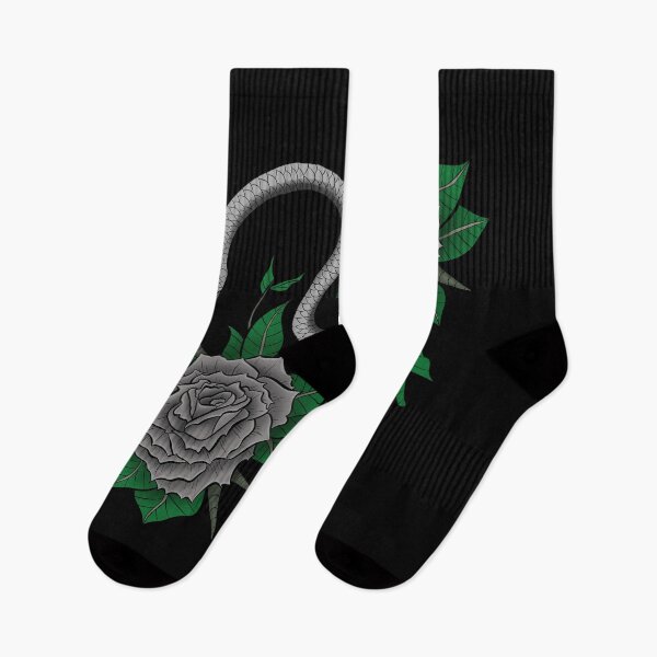 Item preview, Gray Snake and Roses Tattoo Design designed and sold by creativevandal.
