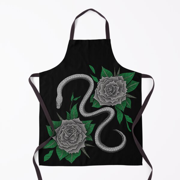 Item preview, Gray Snake and Roses Tattoo Design designed and sold by creativevandal.