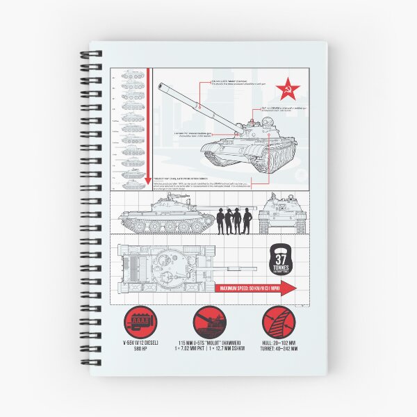 Item preview, Detailed infographic with a study of the Soviet T-62 tank. The snow-white version designed and sold by FAawRay.
