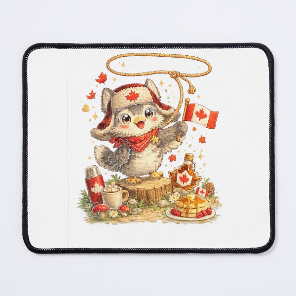 Item preview, Canadian Wolf Bird – Cute Kawaii Wolf-Bird Character Illustration designed and sold by Paws-nd-Prints.