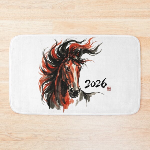 Item preview, 2026 Year of the Fire Horse - Dynamic Ink Wash Art V.6 designed and sold by xMErCUrY03x.