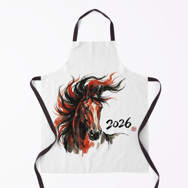 Item preview, 2026 Year of the Fire Horse - Dynamic Ink Wash Art V.6 designed and sold by xMErCUrY03x.