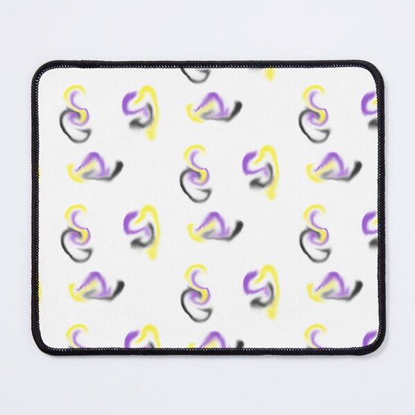 Item preview, yellow, purple, black and white swirl designed and sold by Kawaiicinnamon.