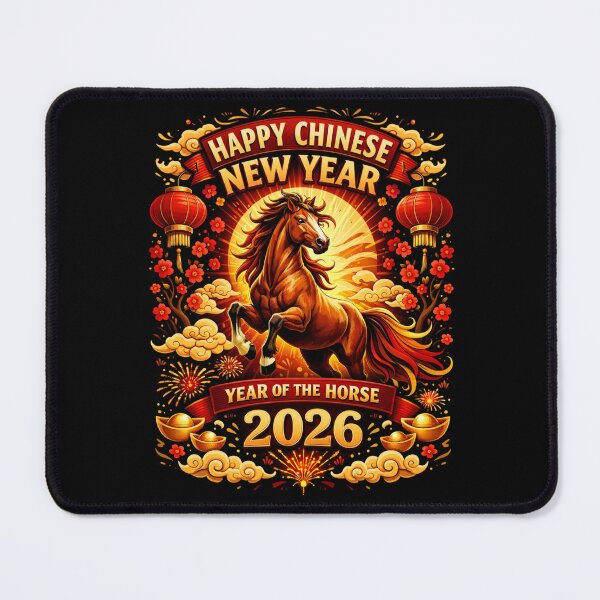 Item preview, Happy Chinese New year of the Horse 2026 designed and sold by PluffyPanda.
