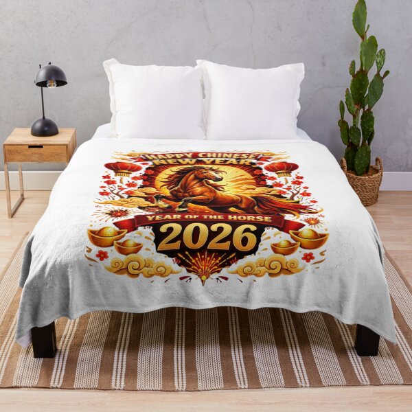 Item preview, Happy Chinese New year of the Horse 2026 designed and sold by PluffyPanda.