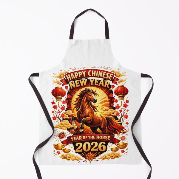 Item preview, Happy Chinese New year of the Horse 2026 designed and sold by PluffyPanda.