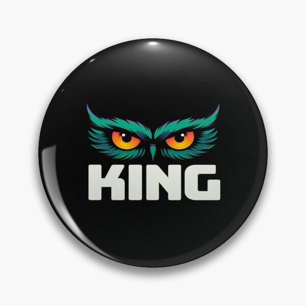 Item preview, Vibrant Owl KING Design – Bold Eyes, Tribal Feathers, Powerful Animal Art for Apparel & Wall Decor designed and sold by Bright Nest Studio.