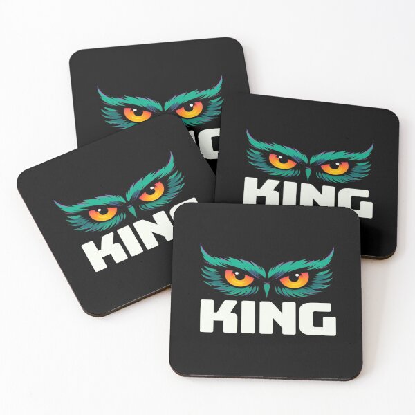Item preview, Vibrant Owl KING Design – Bold Eyes, Tribal Feathers, Powerful Animal Art for Apparel & Wall Decor designed and sold by Bright Nest Studio.