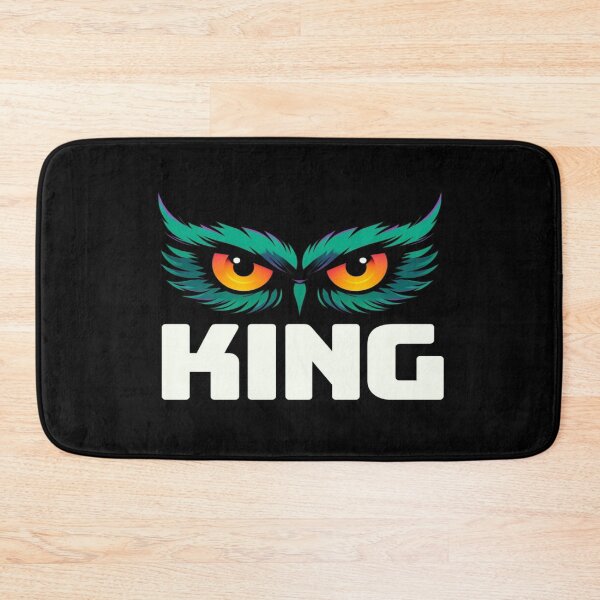 Item preview, Vibrant Owl KING Design – Bold Eyes, Tribal Feathers, Powerful Animal Art for Apparel & Wall Decor designed and sold by Bright Nest Studio.