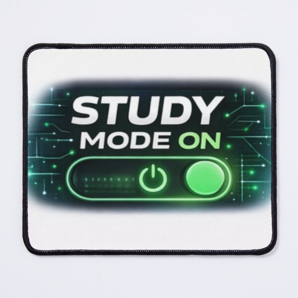 Item preview, Study Mode ON – Smart Student Motivation Design designed and sold by Amr Darwish Graphic designer.