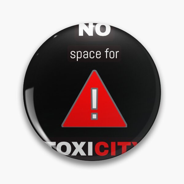 Item preview, No Space for Toxicity – Red Warning Sign Minimal Phone Case designed and sold by Giota29.