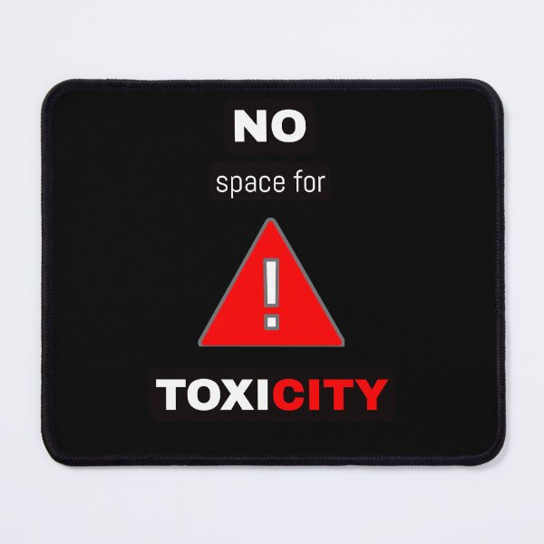 Item preview, No Space for Toxicity – Red Warning Sign Minimal Phone Case designed and sold by Giota29.