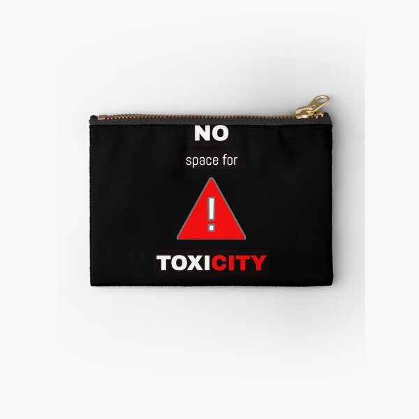 Item preview, No Space for Toxicity – Red Warning Sign Minimal Phone Case designed and sold by Giota29.