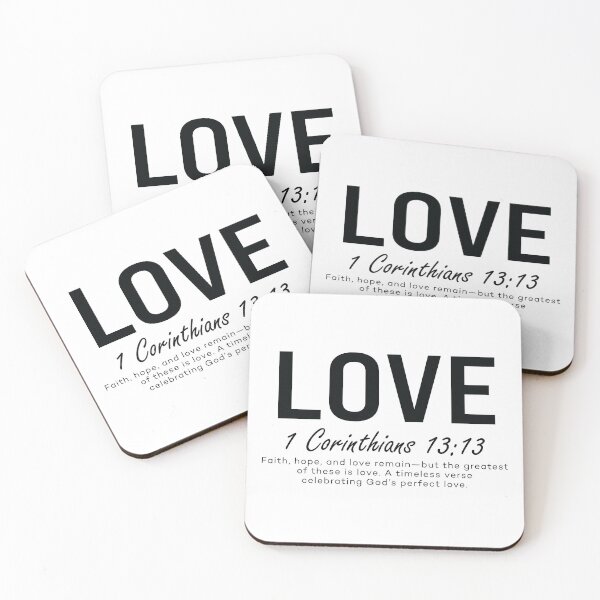 Item preview, Love Scripture Quote – 1 Corinthians 13:13 designed and sold by GamerGearTees.