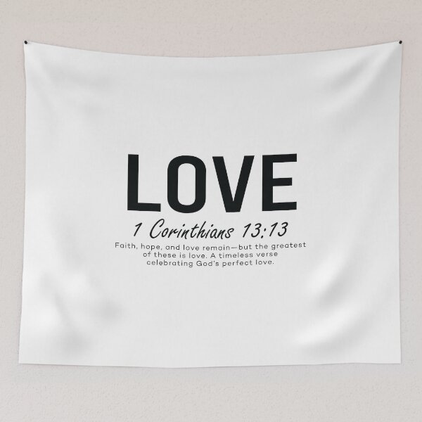 Item preview, Love Scripture Quote – 1 Corinthians 13:13 designed and sold by GamerGearTees.
