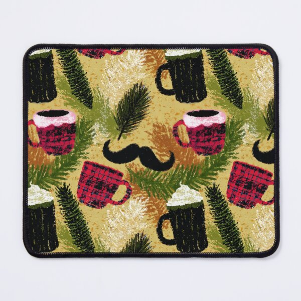 Item preview, Cozy Cabin Coffee Pine Pattern designed and sold by bubblegoth.