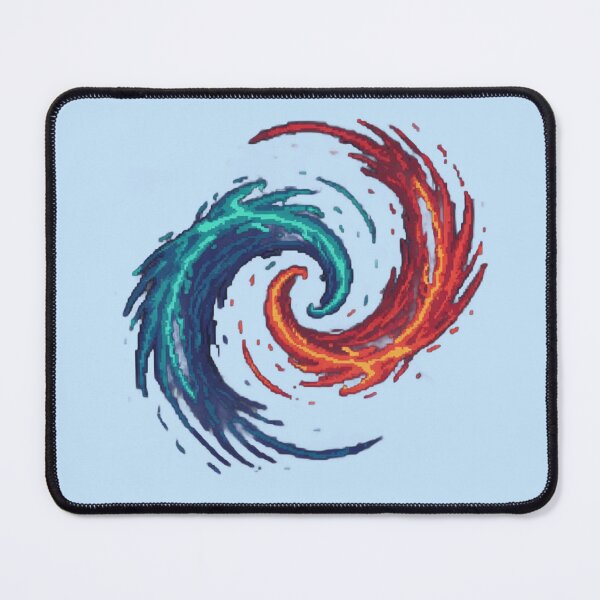Item preview, Ice and Fire Waves – Minimalist Rivalry Design designed and sold by PinkiArt.