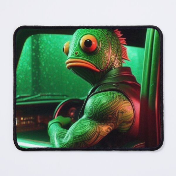 Item preview, “Fishstick Drift: Turbo Scales & Coral Chaos” Green Version. designed and sold by Print Fiction.
