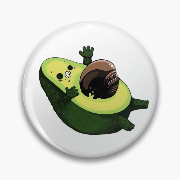 Item preview, Funny Alien Avocado Illustration designed and sold by GeekStorie.